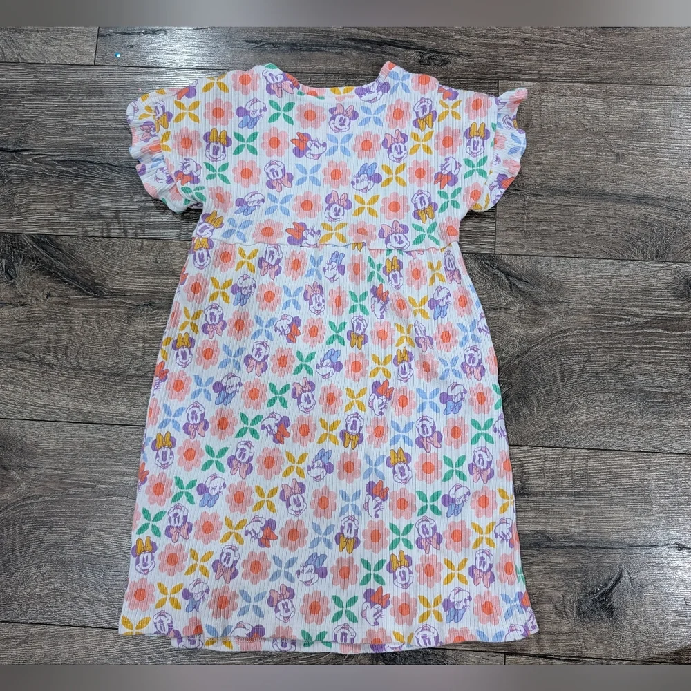 Disney 6T Minnie Mouse Dress Spring Summer Ruffle Sleeve Pink Purple Old Navy